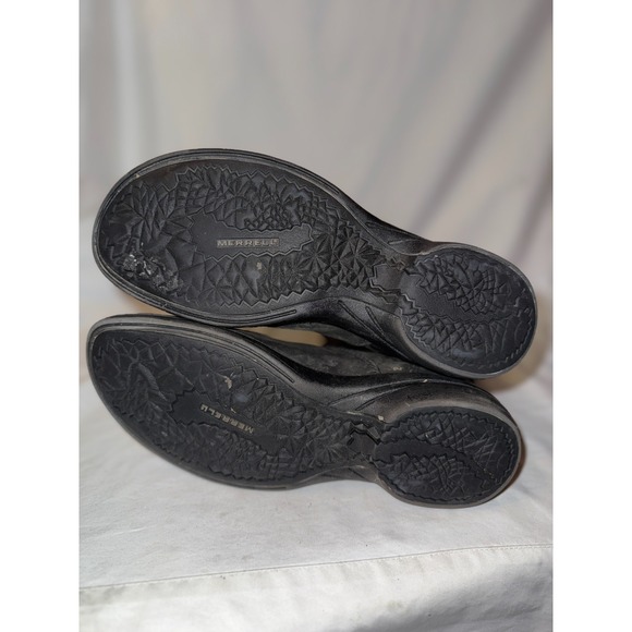 Merrell Women's Riding Black Leather Waterproof Buckle Strap Zip Boot Size 8 - Picture 5 of 6